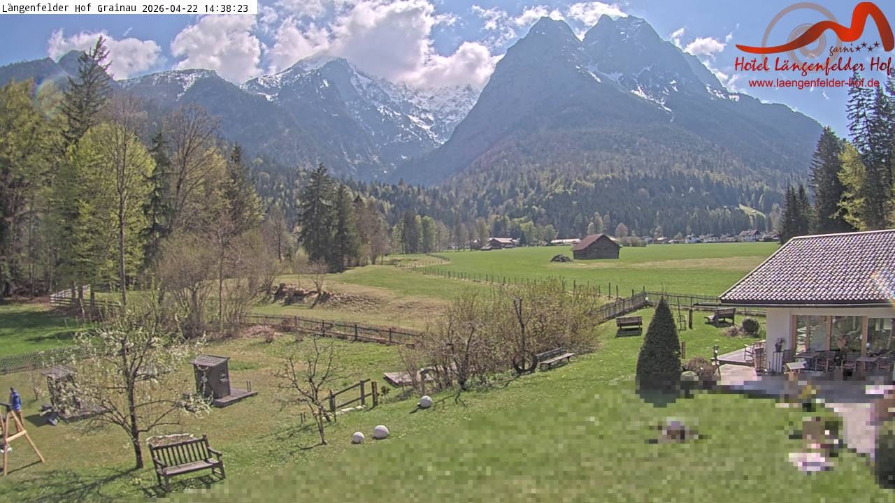 Archiv Foto Webcam Zugspitzdorf Grainau: Längenfelder Hof