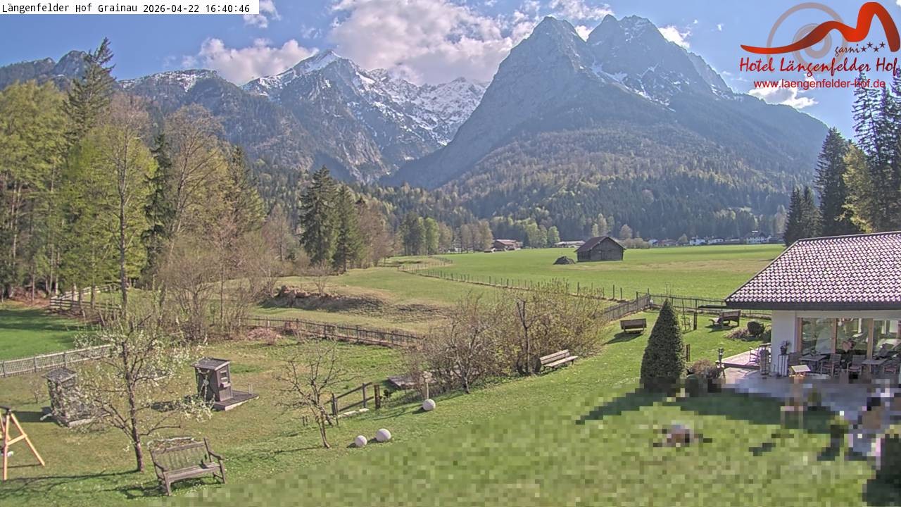 Archiv Foto Webcam Zugspitzdorf Grainau: Längenfelder Hof