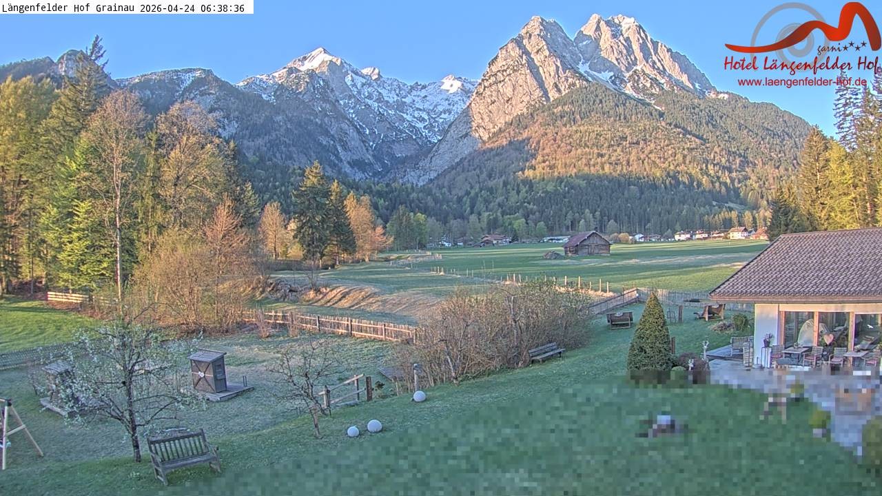 Archiv Foto Webcam Zugspitzdorf Grainau: Längenfelder Hof