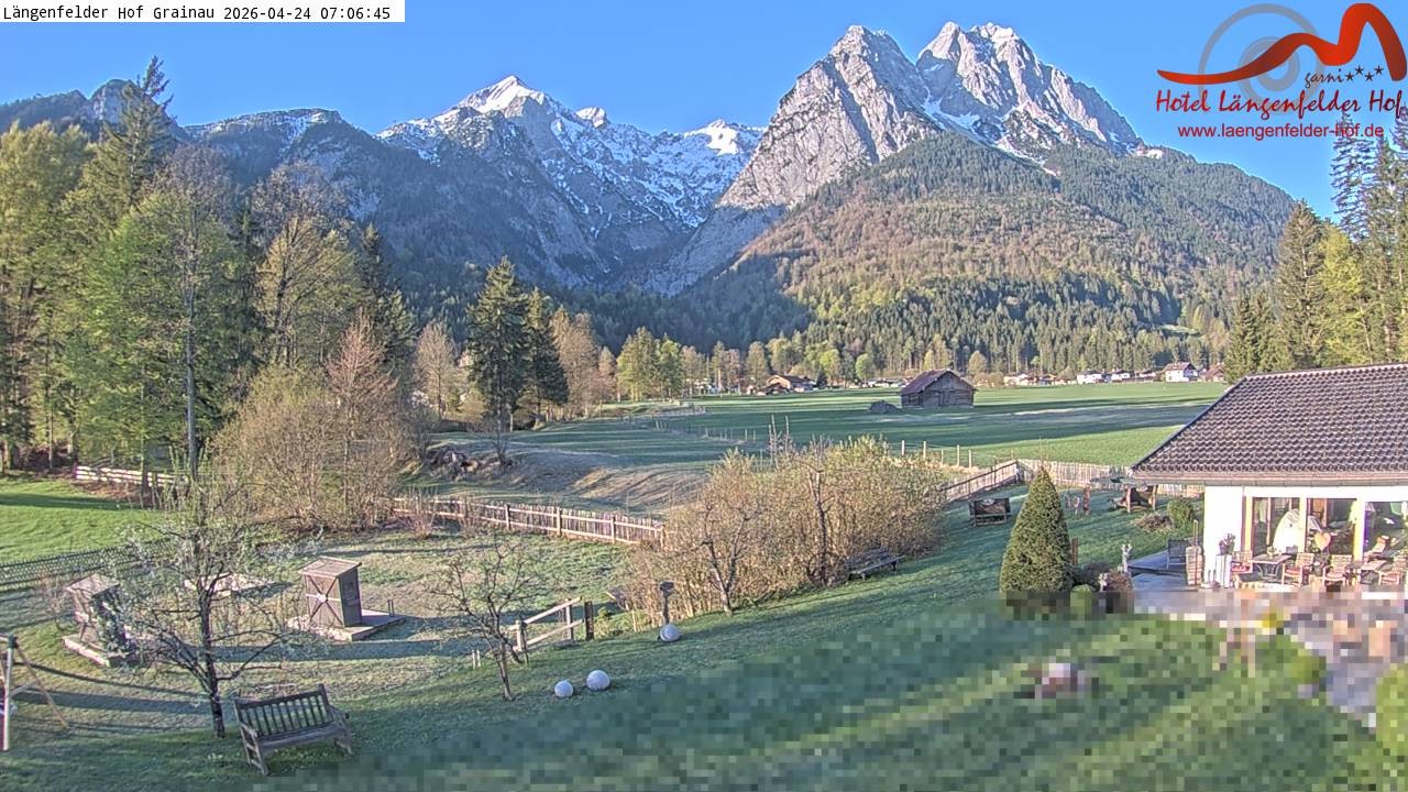 Archiv Foto Webcam Zugspitzdorf Grainau: Längenfelder Hof