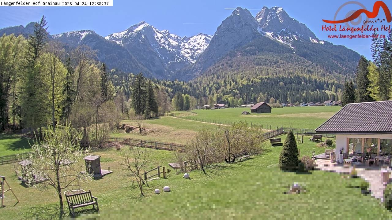 Archiv Foto Webcam Zugspitzdorf Grainau: Längenfelder Hof
