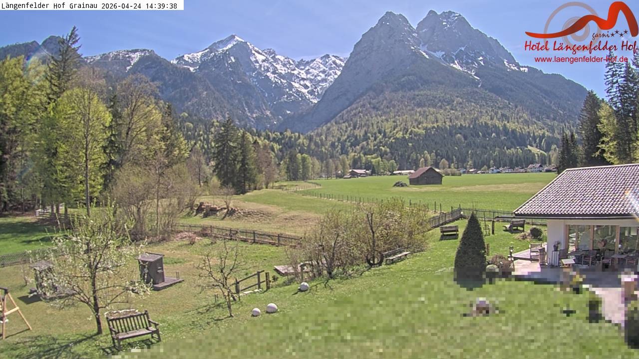 Archiv Foto Webcam Zugspitzdorf Grainau: Längenfelder Hof