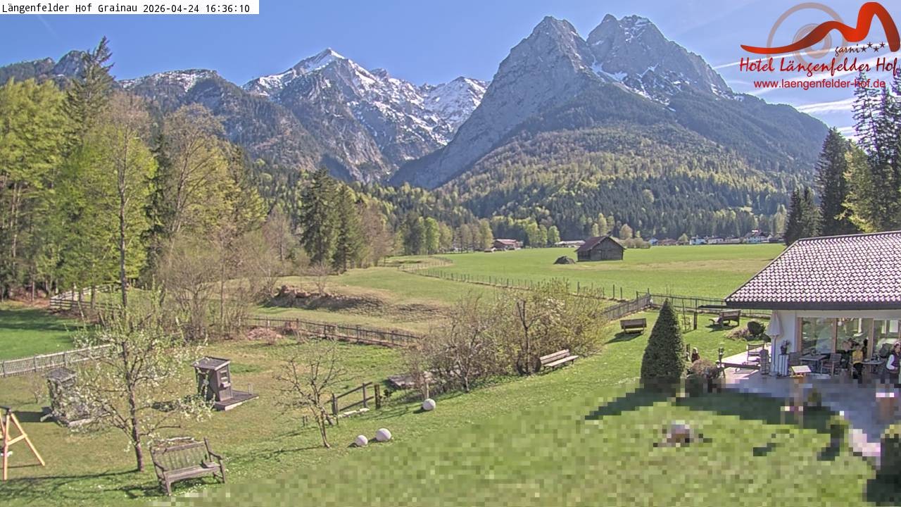 Archiv Foto Webcam Zugspitzdorf Grainau: Längenfelder Hof