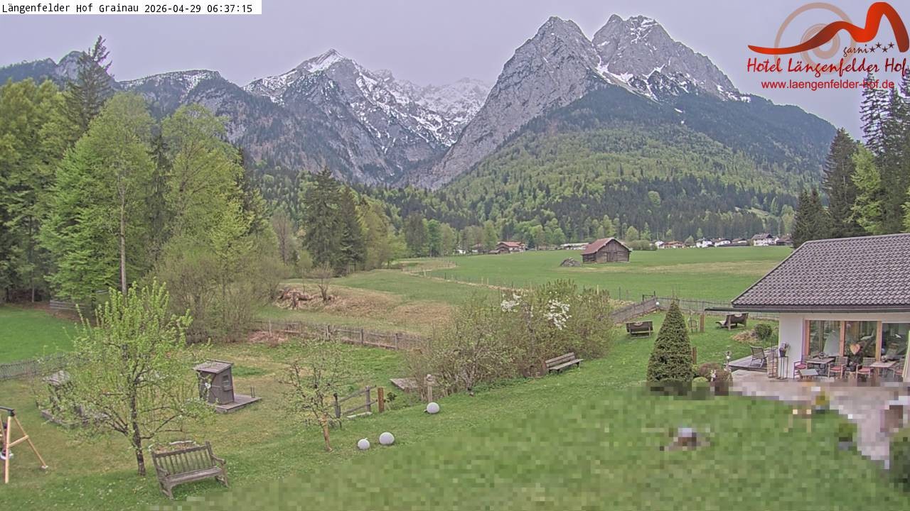 Archiv Foto Webcam Zugspitzdorf Grainau: Längenfelder Hof