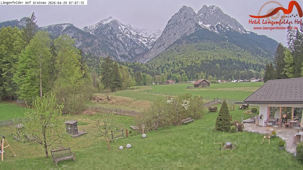Archiv Foto Webcam Zugspitzdorf Grainau: Längenfelder Hof