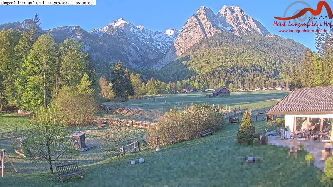 Archiv Foto Webcam Zugspitzdorf Grainau: Längenfelder Hof