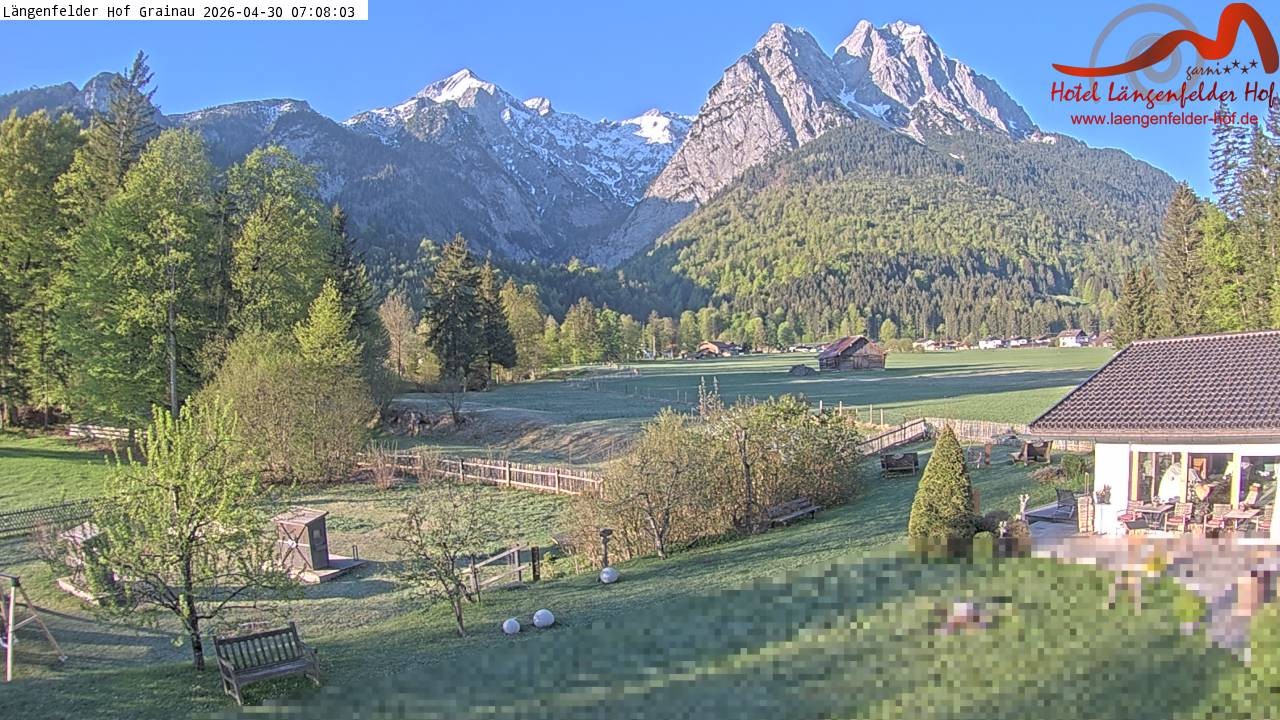 Archiv Foto Webcam Zugspitzdorf Grainau: Längenfelder Hof