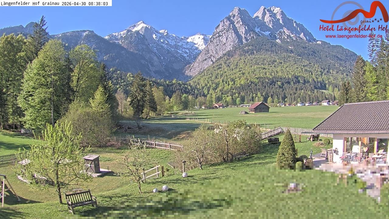 Archiv Foto Webcam Zugspitzdorf Grainau: Längenfelder Hof