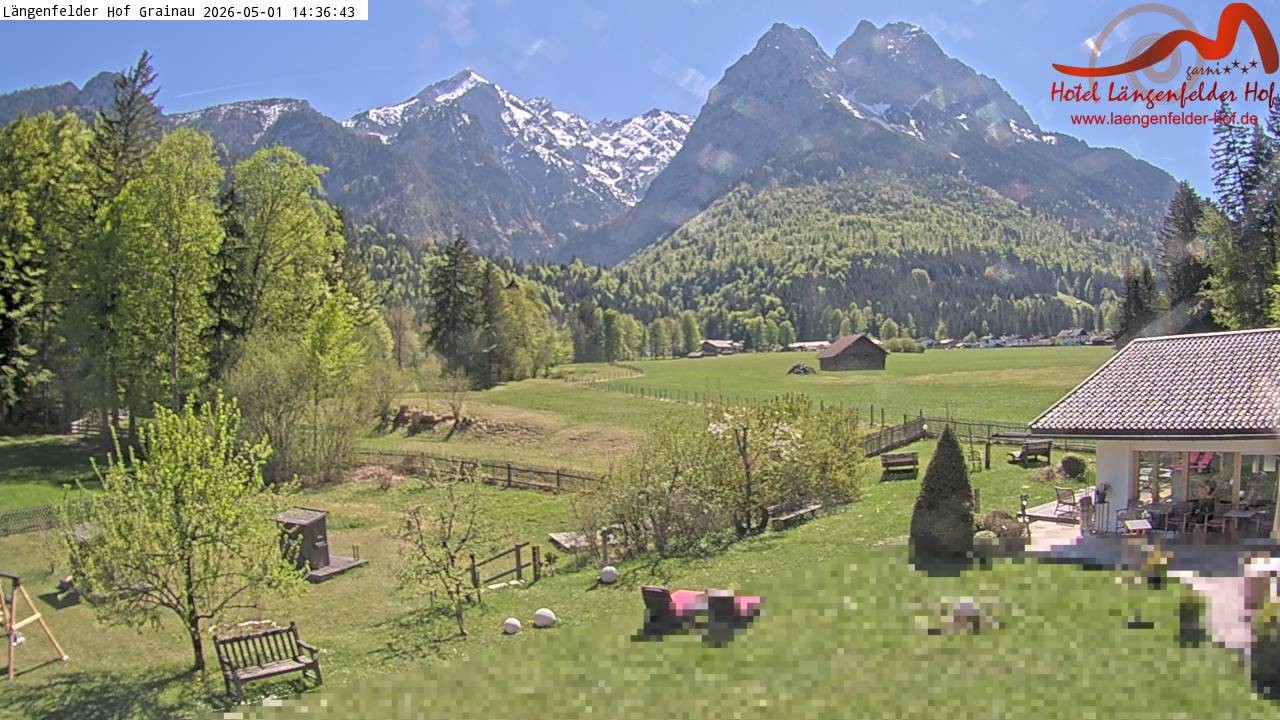 Archiv Foto Webcam Zugspitzdorf Grainau: Längenfelder Hof