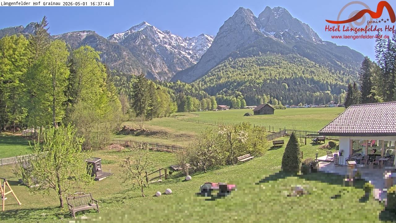 Archiv Foto Webcam Zugspitzdorf Grainau: Längenfelder Hof