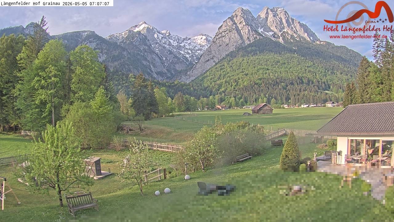 Archiv Foto Webcam Zugspitzdorf Grainau: Längenfelder Hof