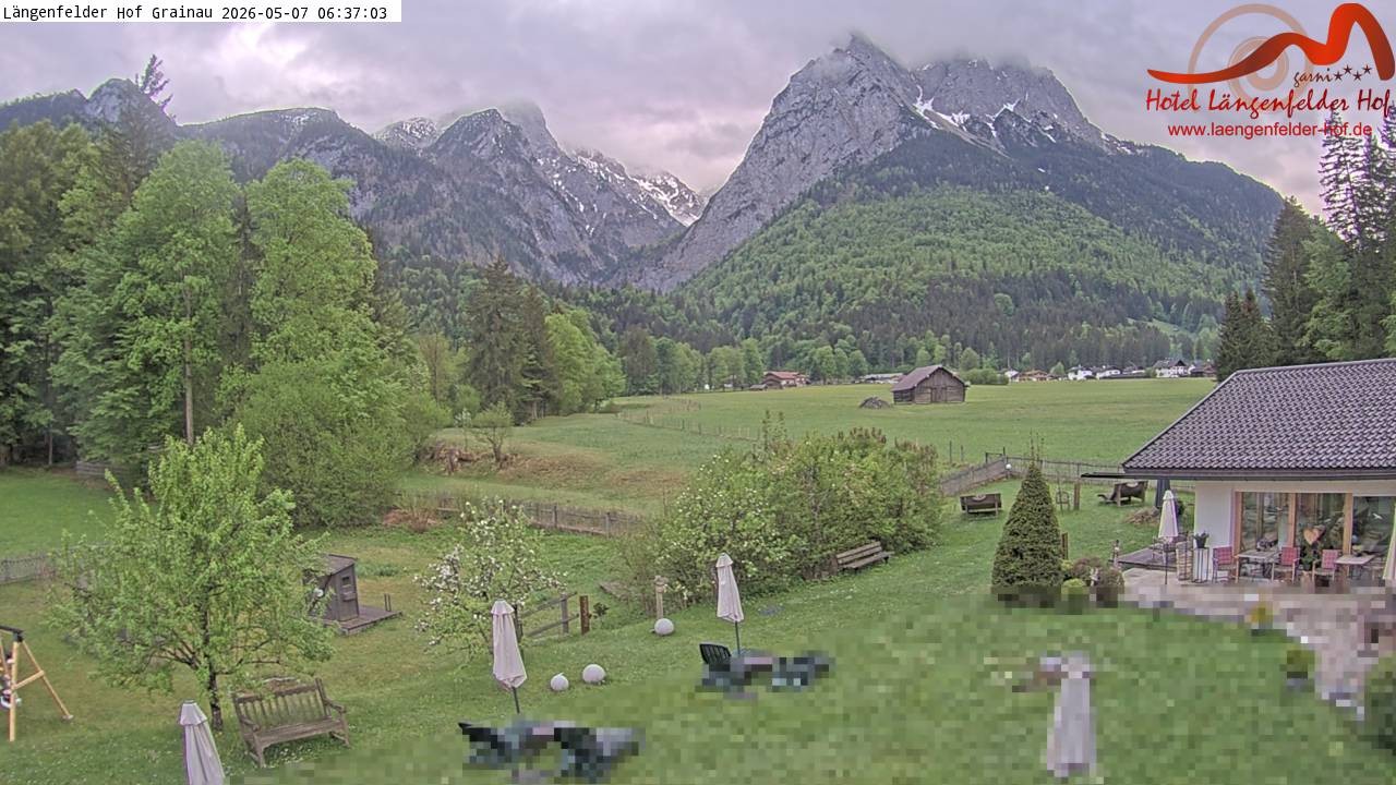 Archiv Foto Webcam Zugspitzdorf Grainau: Längenfelder Hof