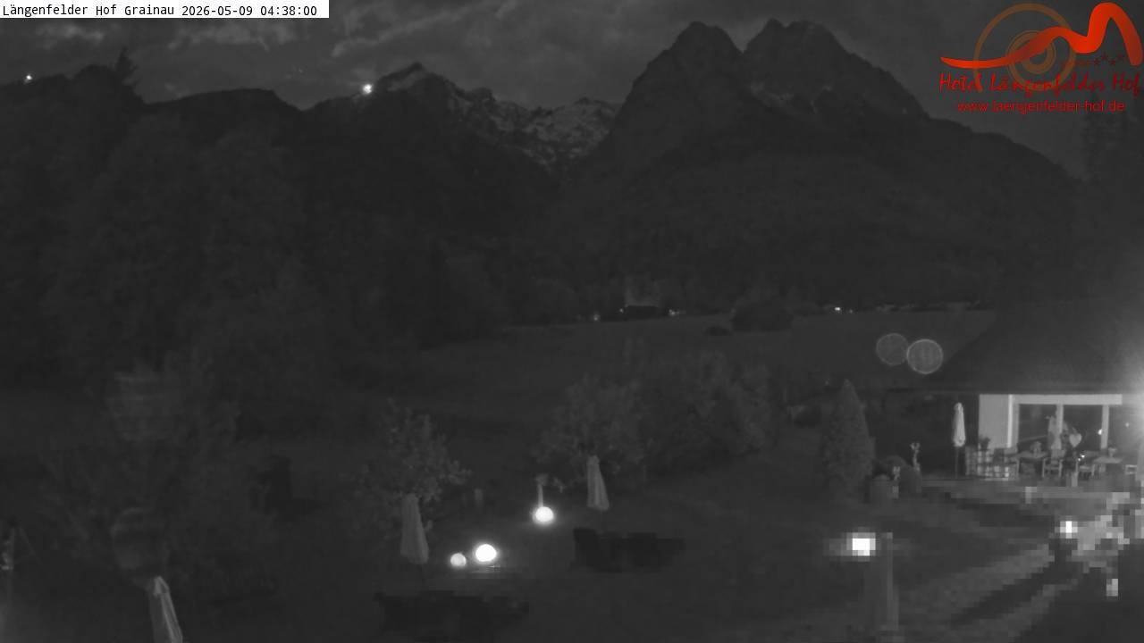 Archived image Grainau - Webcam Hotel Längenfelder Hof