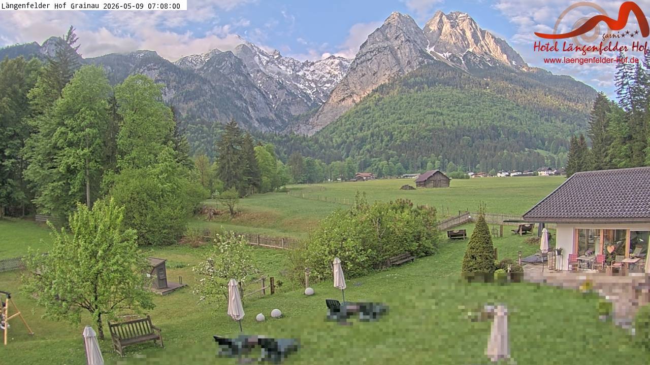 Archiv Foto Webcam Zugspitzdorf Grainau: Längenfelder Hof