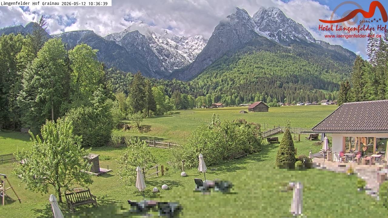 Archiv Foto Webcam Zugspitzdorf Grainau: Längenfelder Hof