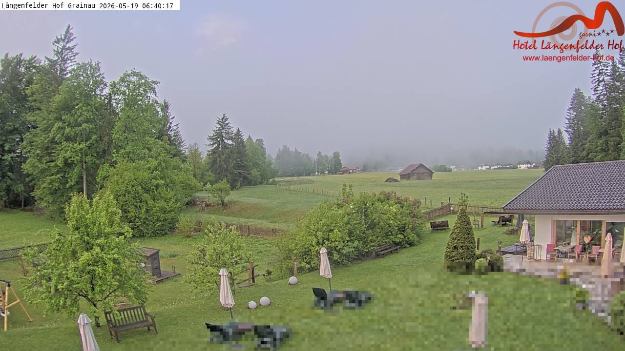 Archived image Grainau - Webcam Hotel Längenfelder Hof