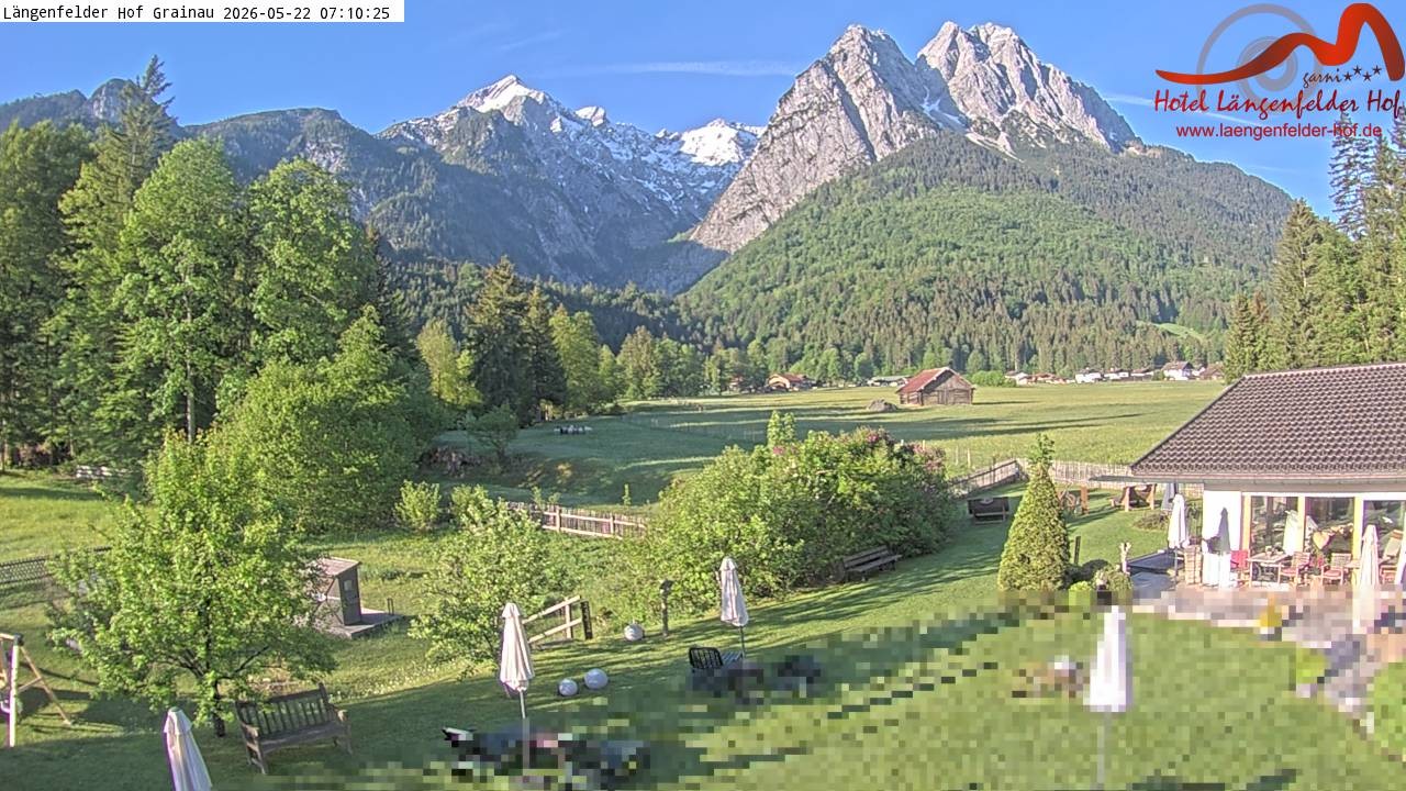 Archiv Foto Webcam Zugspitzdorf Grainau: Längenfelder Hof