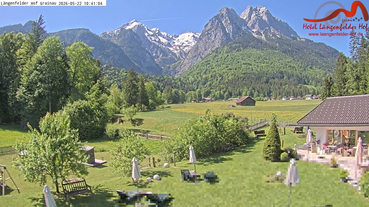 Archiv Foto Webcam Zugspitzdorf Grainau: Längenfelder Hof