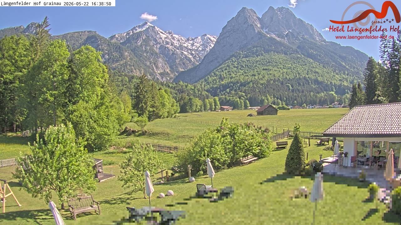 Archiv Foto Webcam Zugspitzdorf Grainau: Längenfelder Hof