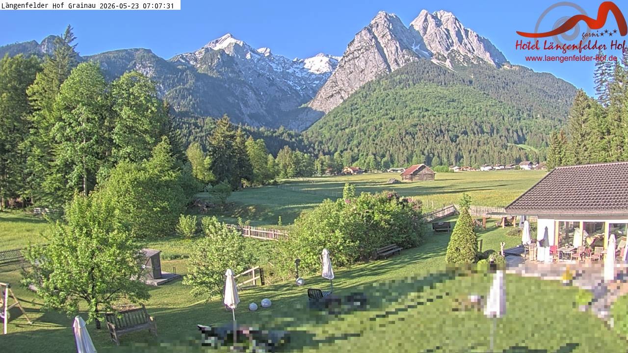Archiv Foto Webcam Zugspitzdorf Grainau: Längenfelder Hof