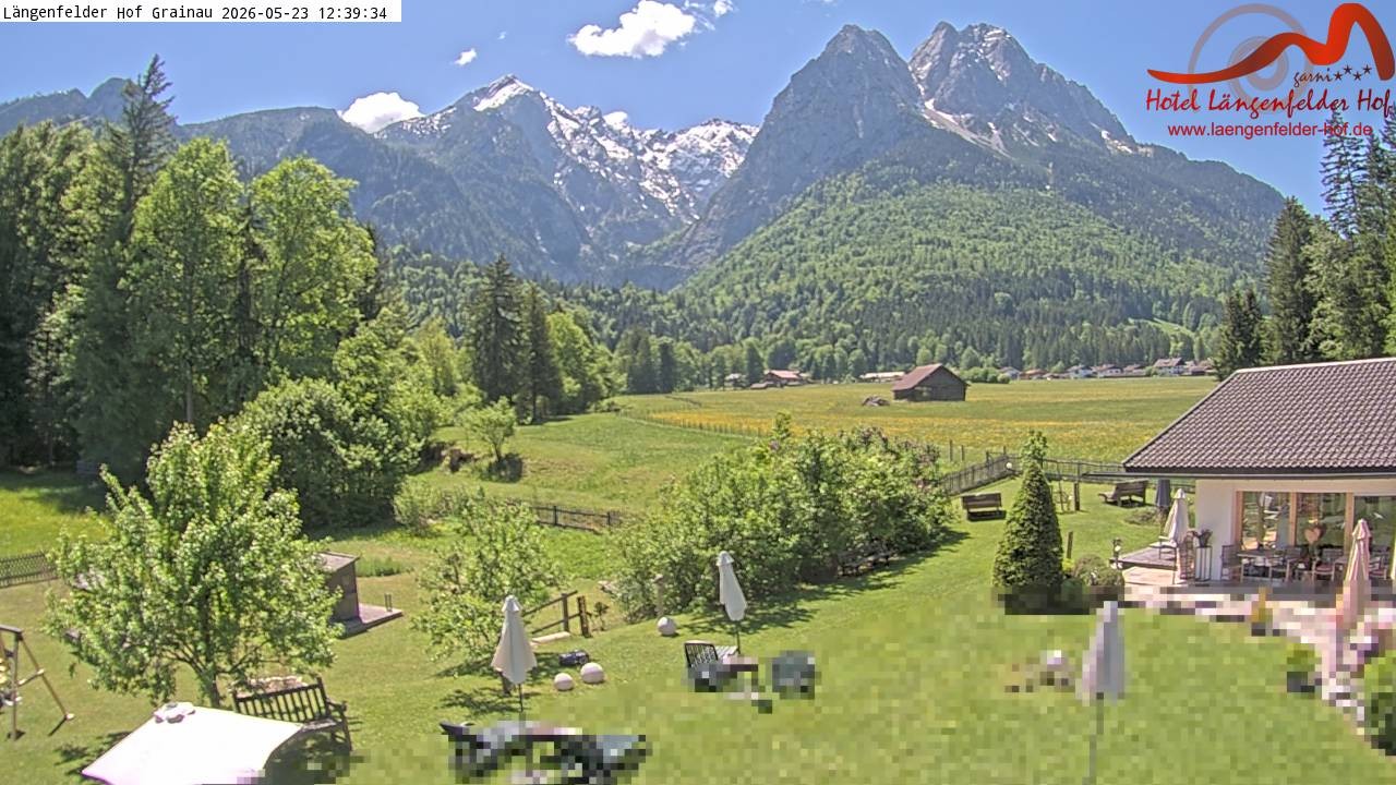 Archiv Foto Webcam Zugspitzdorf Grainau: Längenfelder Hof