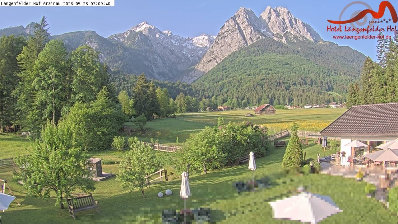 Archiv Foto Webcam Zugspitzdorf Grainau: Längenfelder Hof