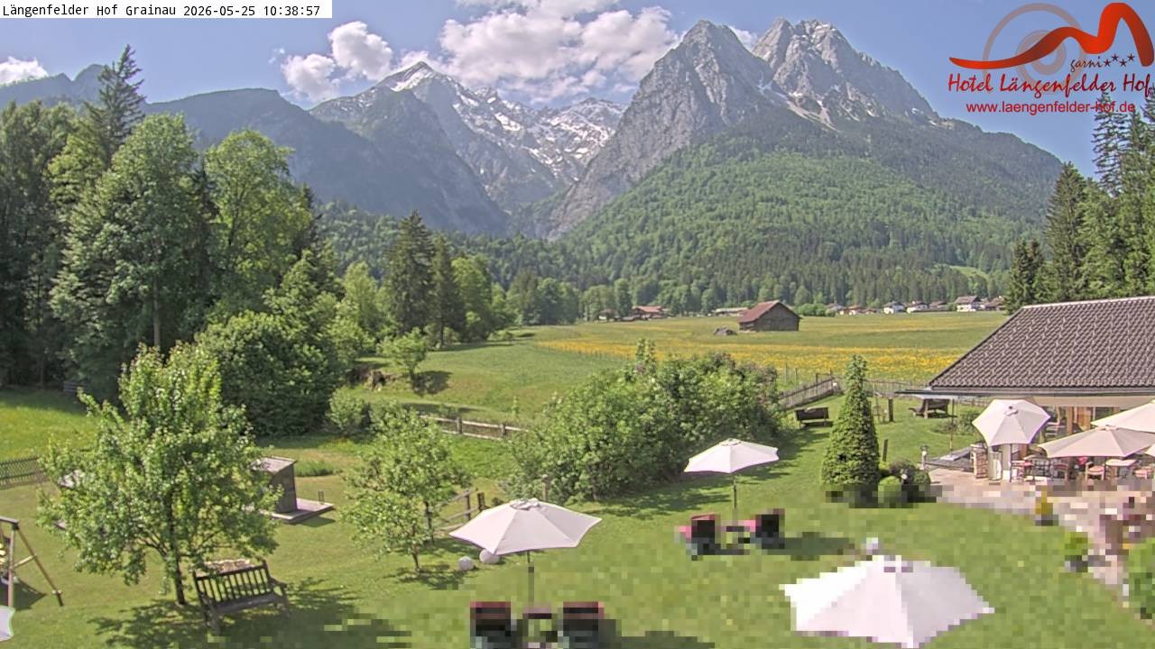 Archiv Foto Webcam Zugspitzdorf Grainau: Längenfelder Hof