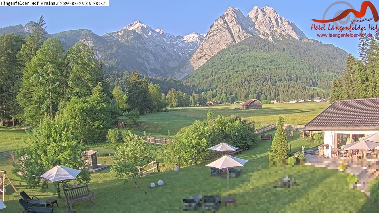 Archiv Foto Webcam Zugspitzdorf Grainau: Längenfelder Hof