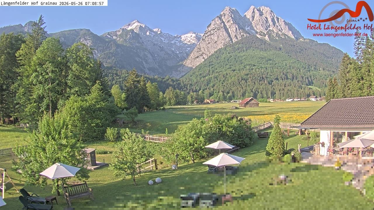 Archiv Foto Webcam Zugspitzdorf Grainau: Längenfelder Hof
