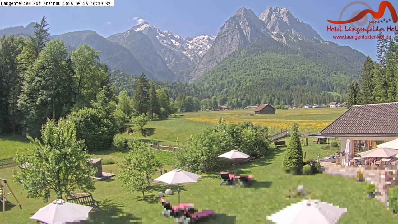 Archiv Foto Webcam Zugspitzdorf Grainau: Längenfelder Hof