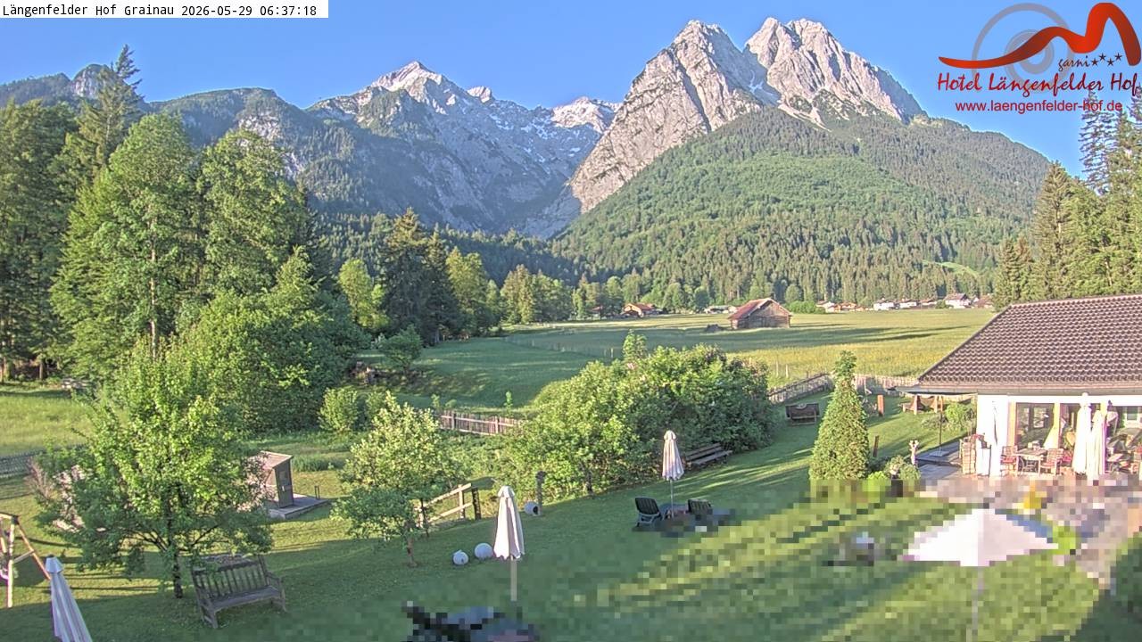 Archiv Foto Webcam Zugspitzdorf Grainau: Längenfelder Hof