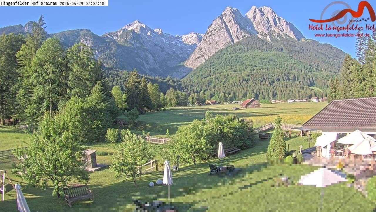 Archiv Foto Webcam Zugspitzdorf Grainau: Längenfelder Hof