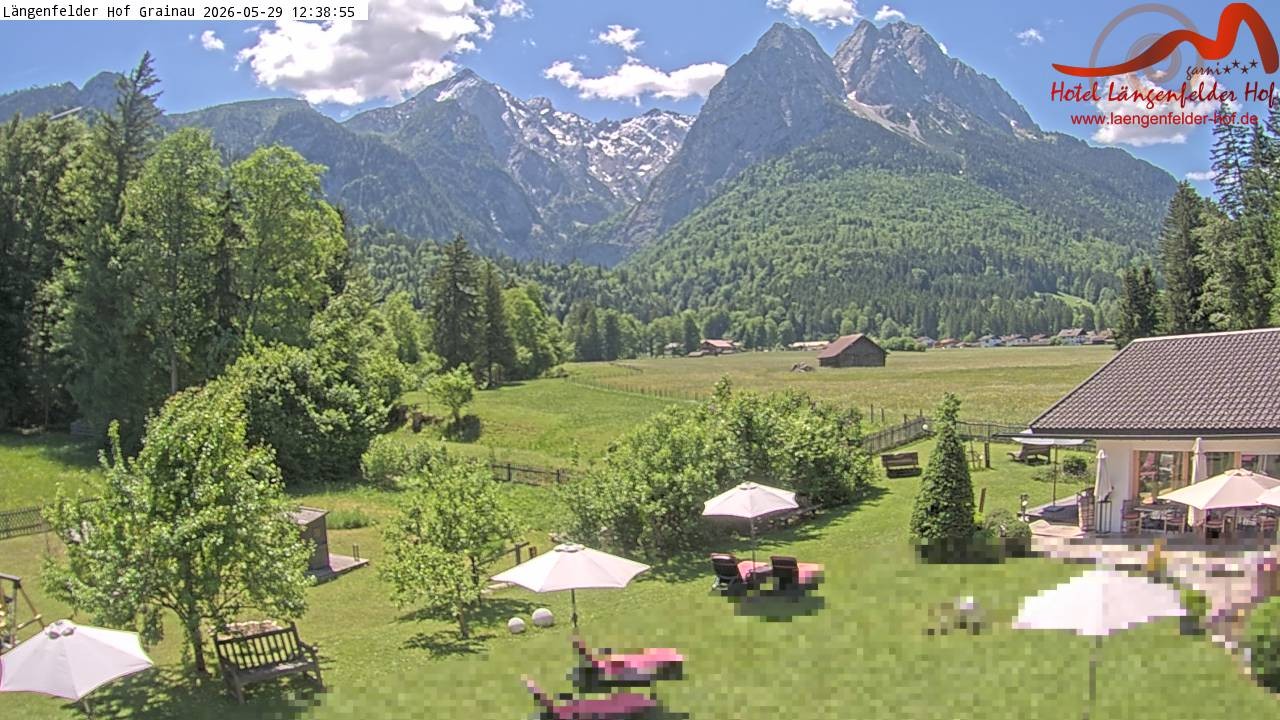 Archiv Foto Webcam Zugspitzdorf Grainau: Längenfelder Hof