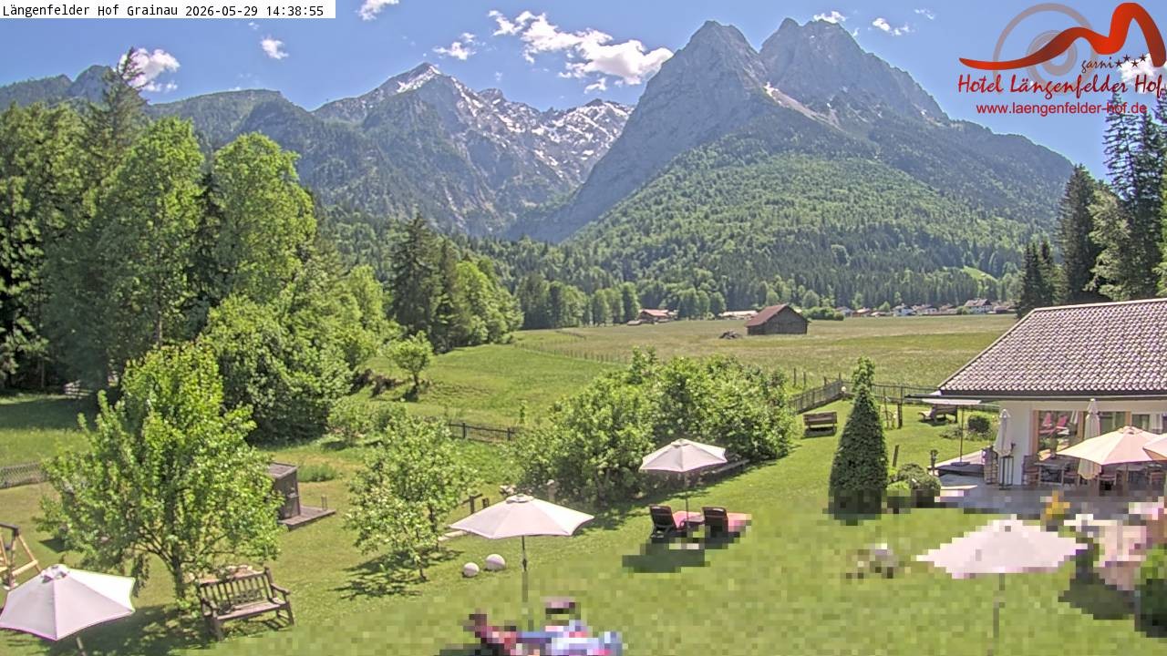 Archiv Foto Webcam Zugspitzdorf Grainau: Längenfelder Hof