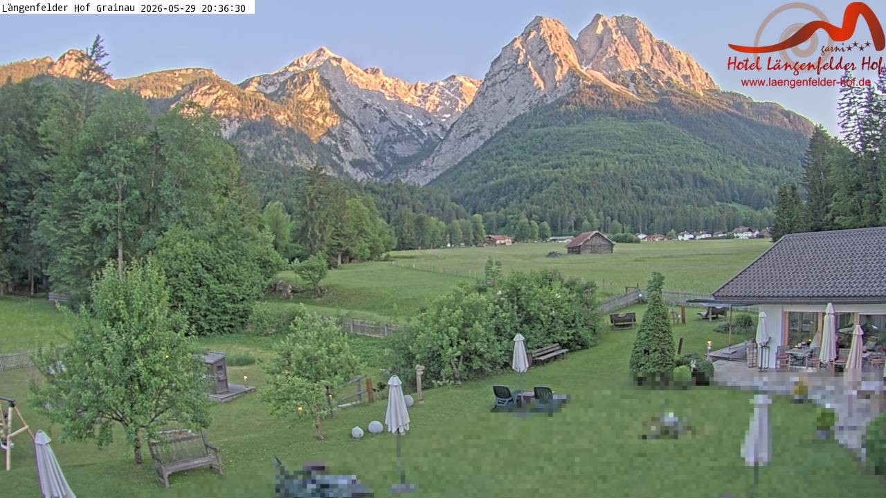 Archiv Foto Webcam Zugspitzdorf Grainau: Längenfelder Hof
