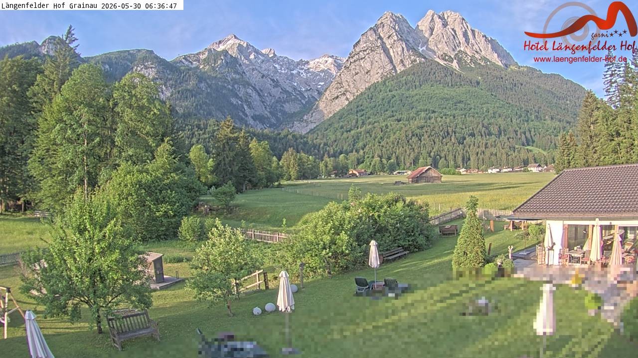 Archiv Foto Webcam Zugspitzdorf Grainau: Längenfelder Hof