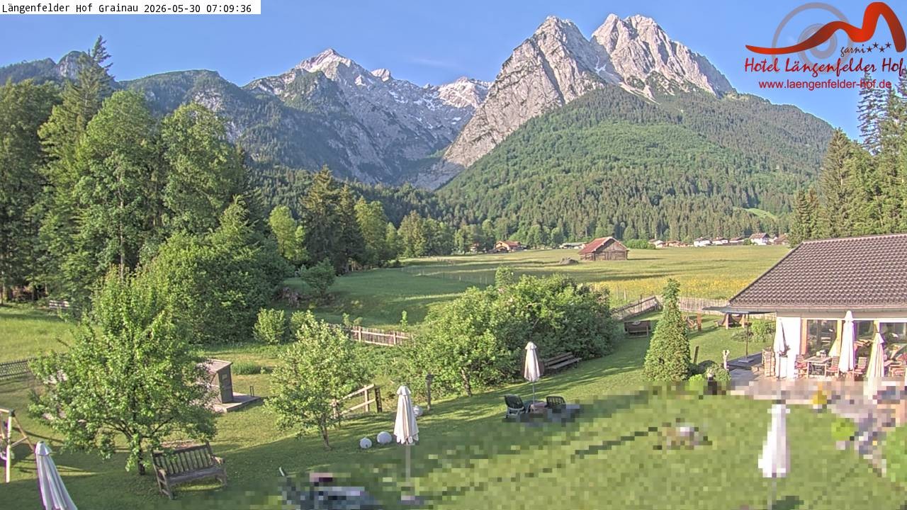 Archiv Foto Webcam Zugspitzdorf Grainau: Längenfelder Hof