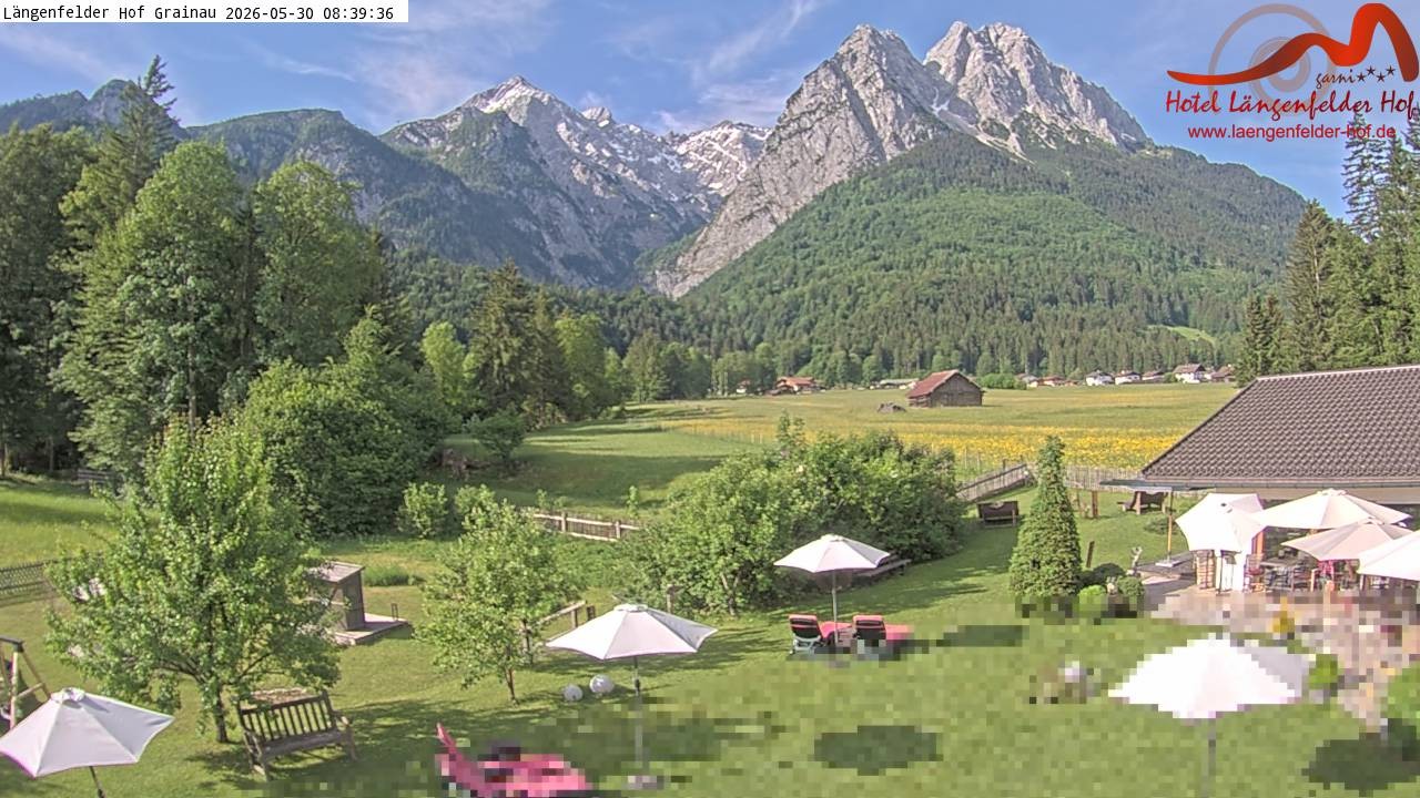 Archiv Foto Webcam Zugspitzdorf Grainau: Längenfelder Hof