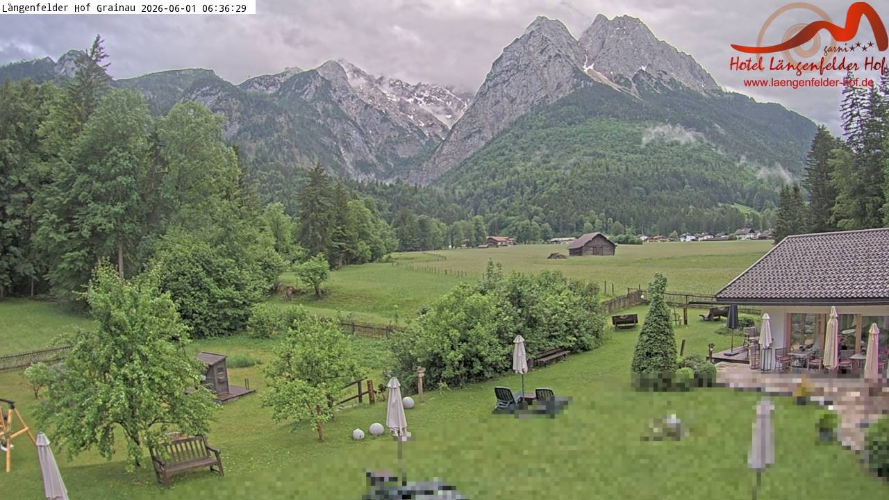 Archiv Foto Webcam Zugspitzdorf Grainau: Längenfelder Hof