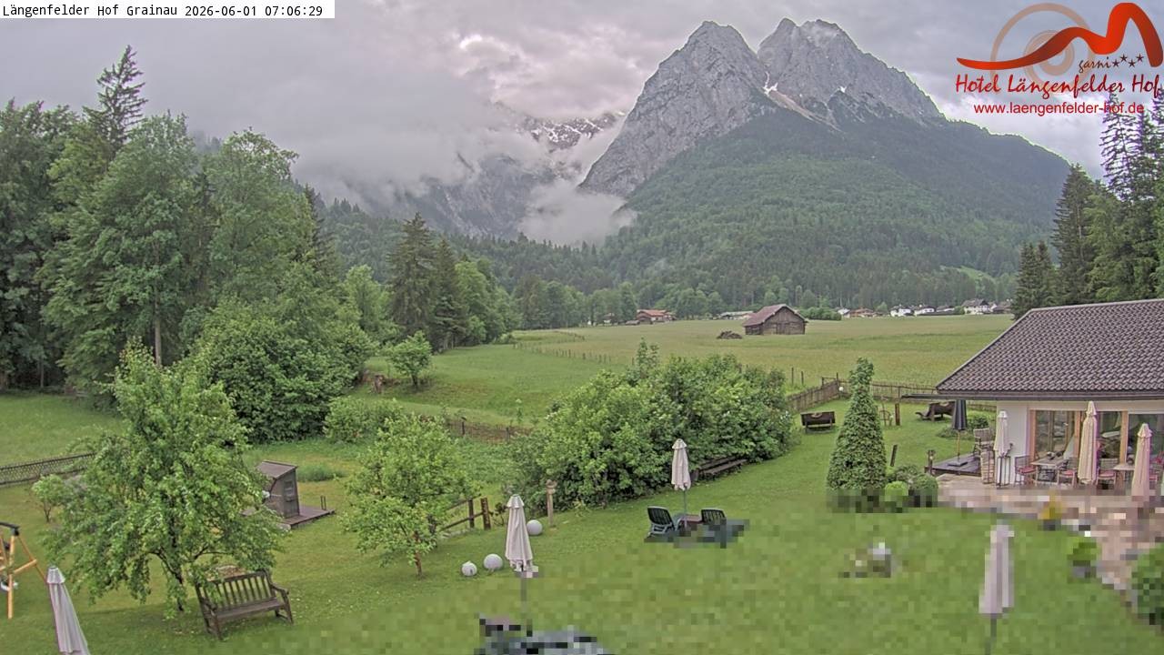 Archiv Foto Webcam Zugspitzdorf Grainau: Längenfelder Hof