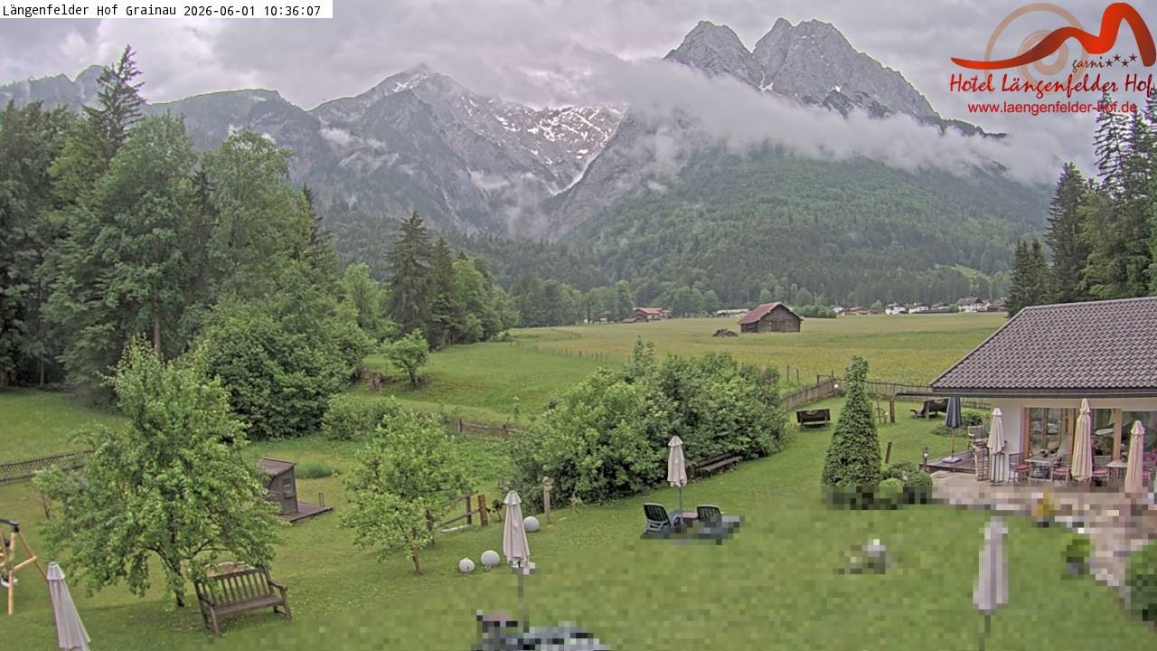 Archiv Foto Webcam Zugspitzdorf Grainau: Längenfelder Hof
