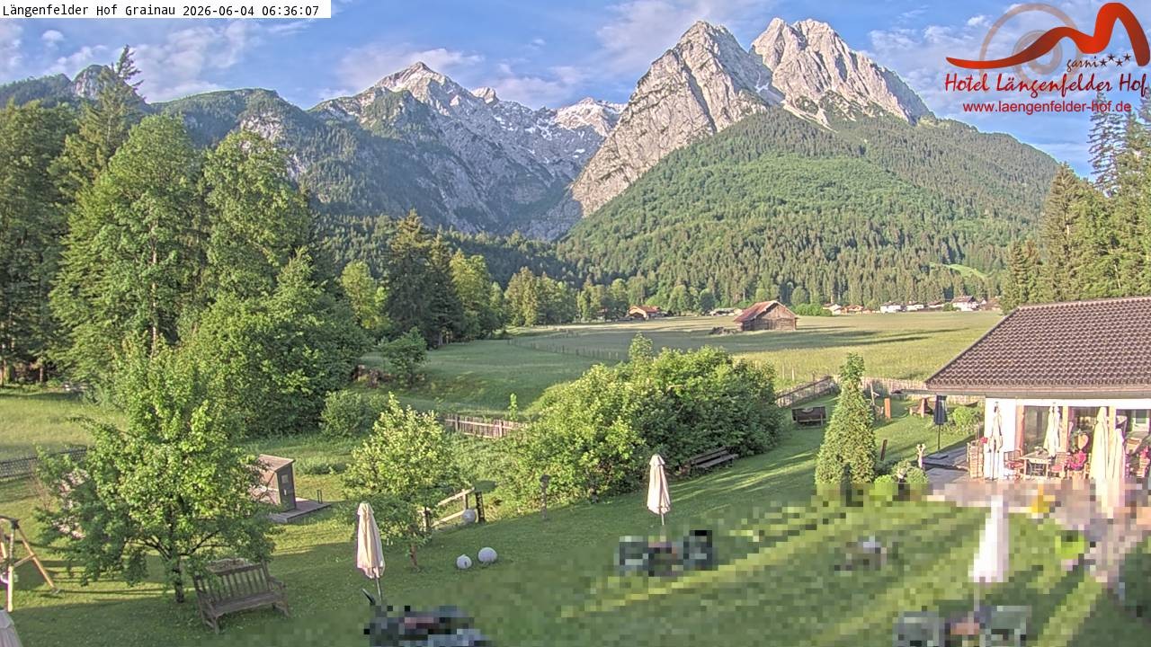 Archiv Foto Webcam Zugspitzdorf Grainau: Längenfelder Hof