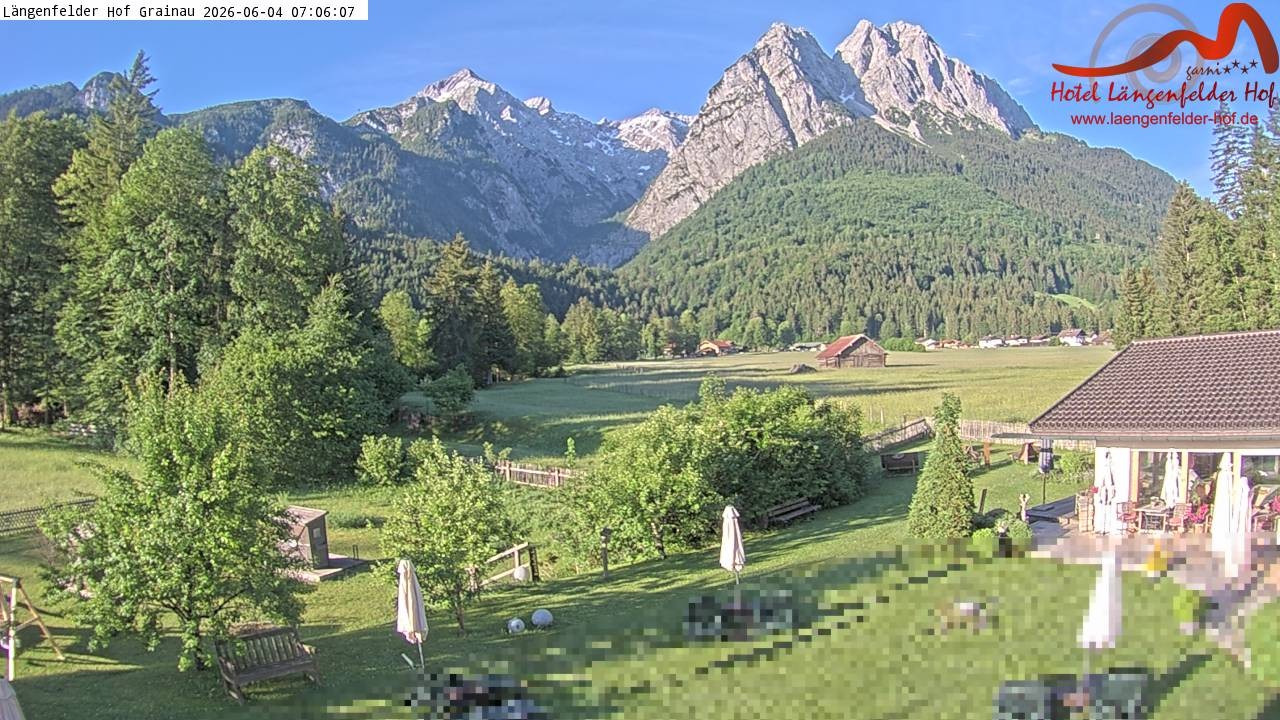 Archiv Foto Webcam Zugspitzdorf Grainau: Längenfelder Hof