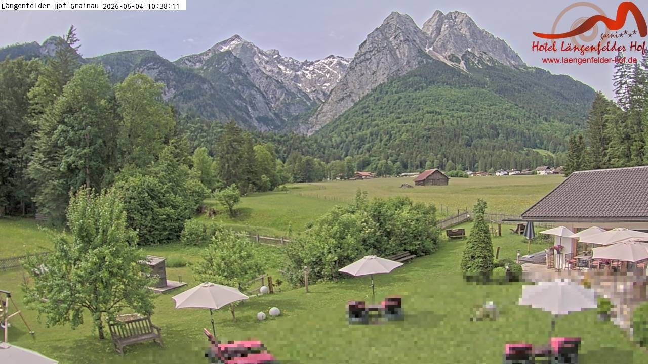 Archiv Foto Webcam Zugspitzdorf Grainau: Längenfelder Hof
