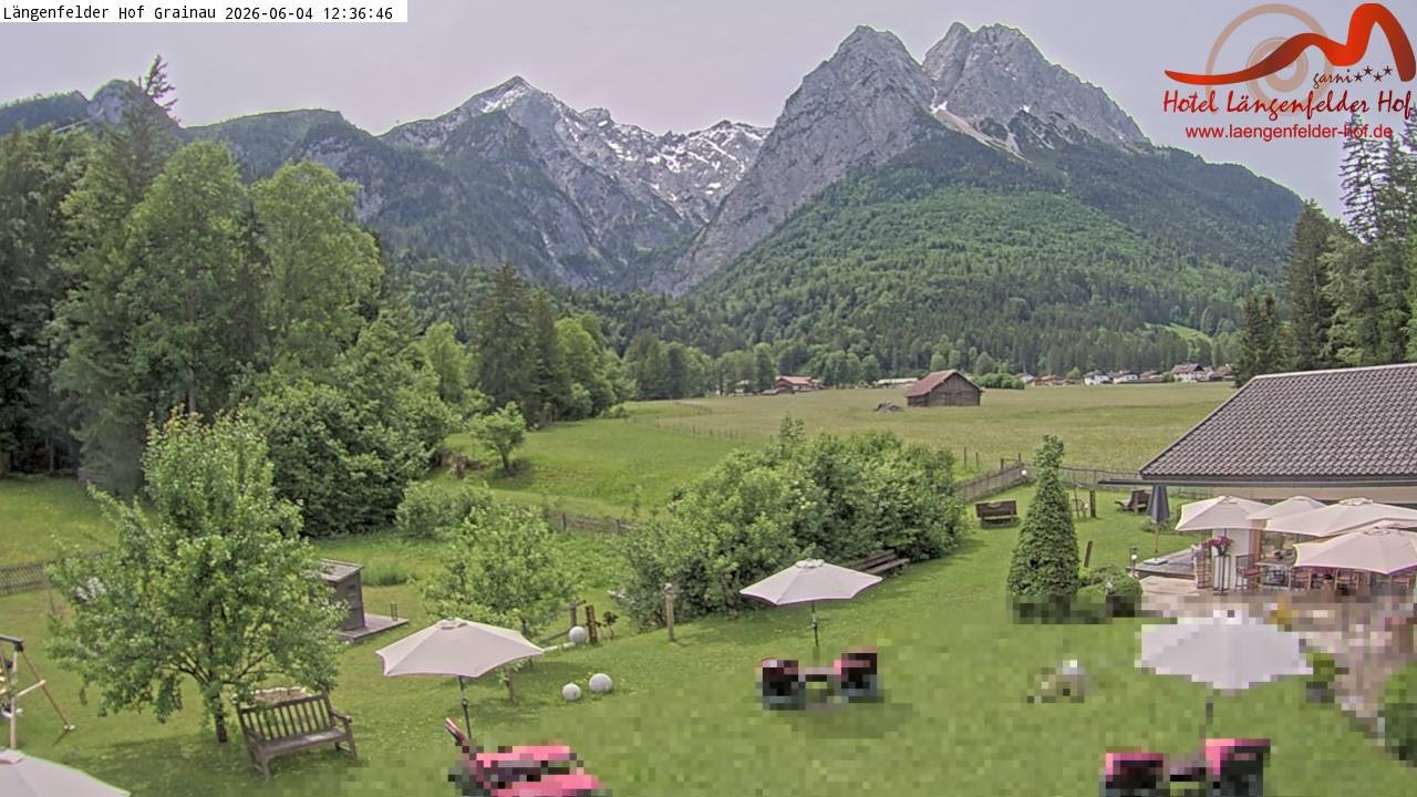 Archiv Foto Webcam Zugspitzdorf Grainau: Längenfelder Hof