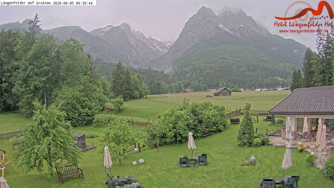 Archiv Foto Webcam Zugspitzdorf Grainau: Längenfelder Hof