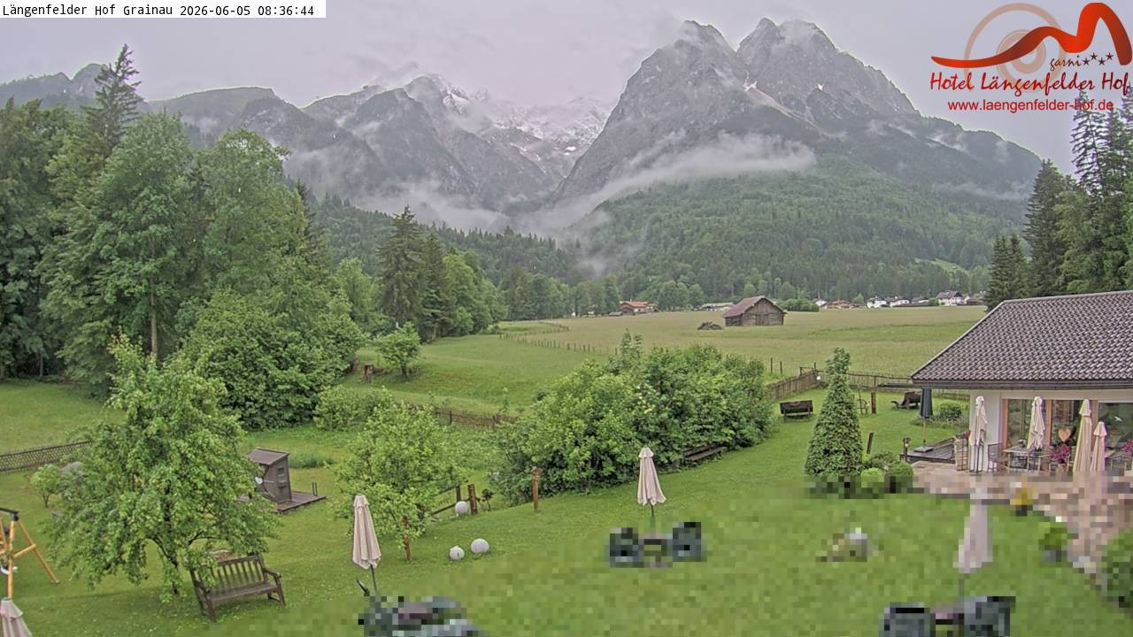 Archiv Foto Webcam Zugspitzdorf Grainau: Längenfelder Hof