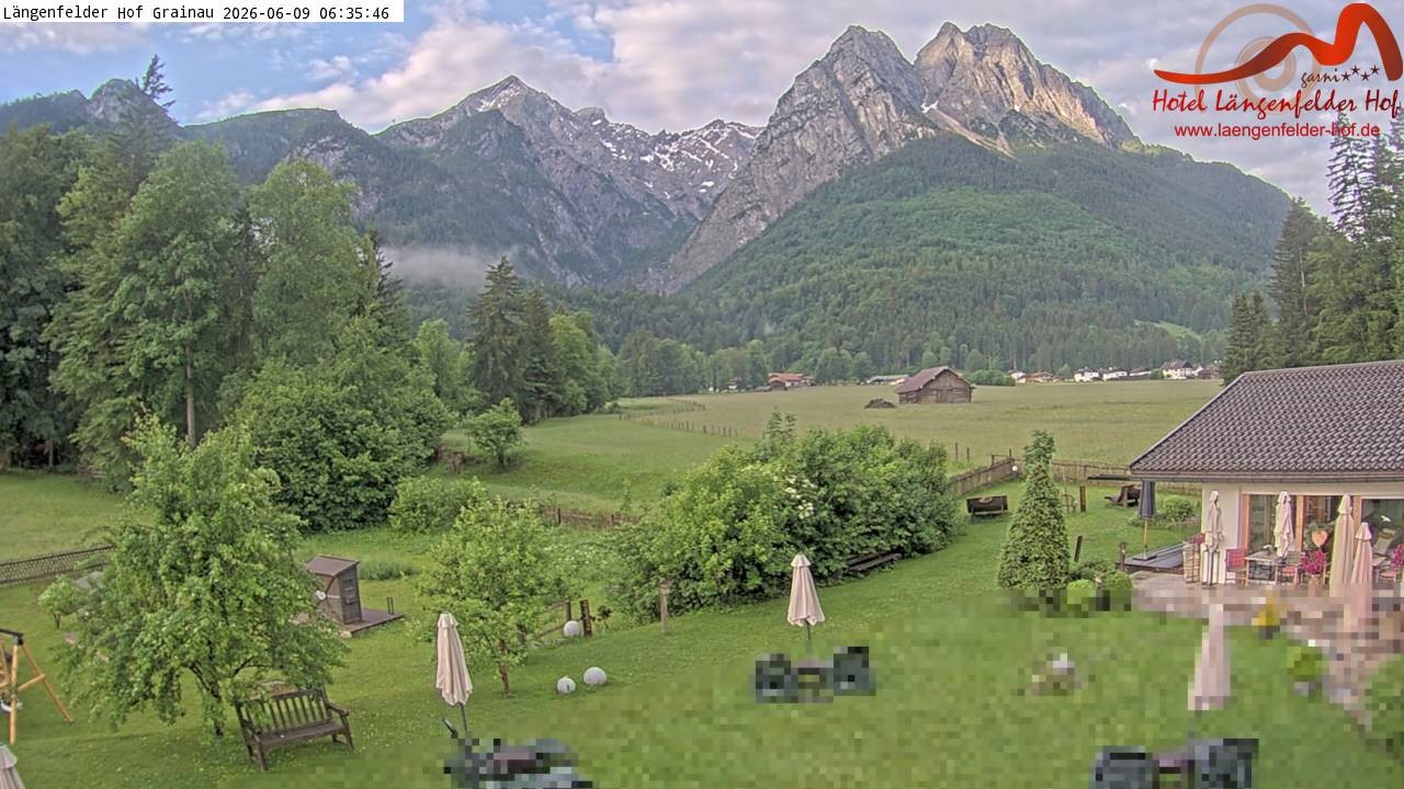 Archiv Foto Webcam Zugspitzdorf Grainau: Längenfelder Hof