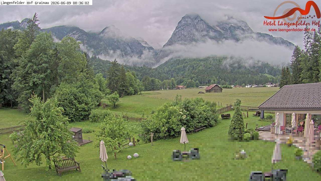 Archiv Foto Webcam Zugspitzdorf Grainau: Längenfelder Hof