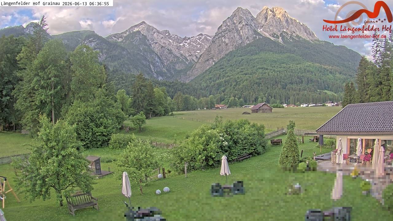 Archiv Foto Webcam Zugspitzdorf Grainau: Längenfelder Hof